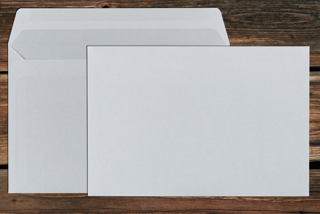 Antworthüllen 105x155 mm Nassklebend Weiß 70 g/qm